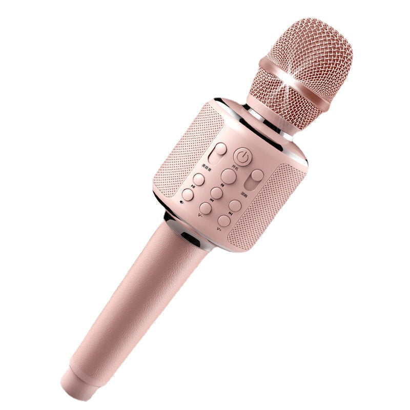Karaoke Microphone Wireless Singing Machine with Bluetooth Speaker for Cell Phone PC Portable Handheld Mic