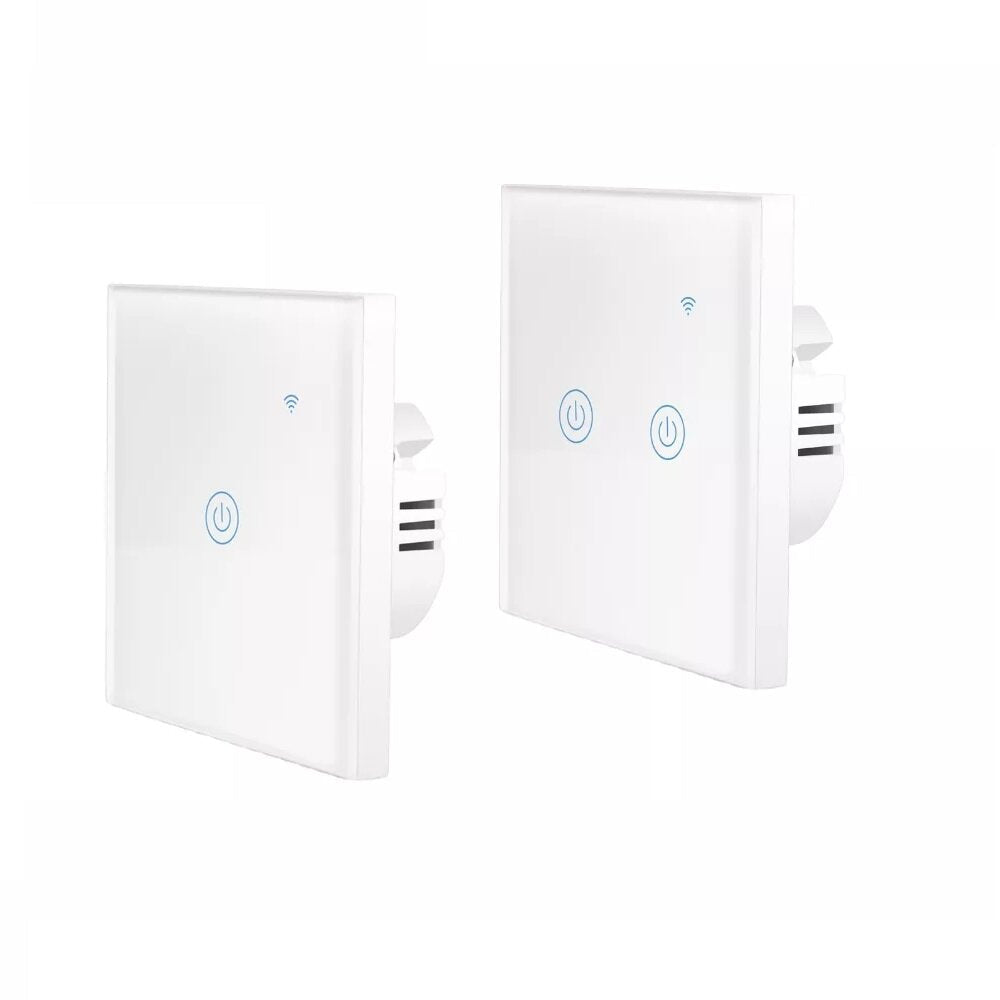 WiFi EU Standard Smart Switch Touch Key No Neutral Needed Switch Control 1/2/3/4 Gang