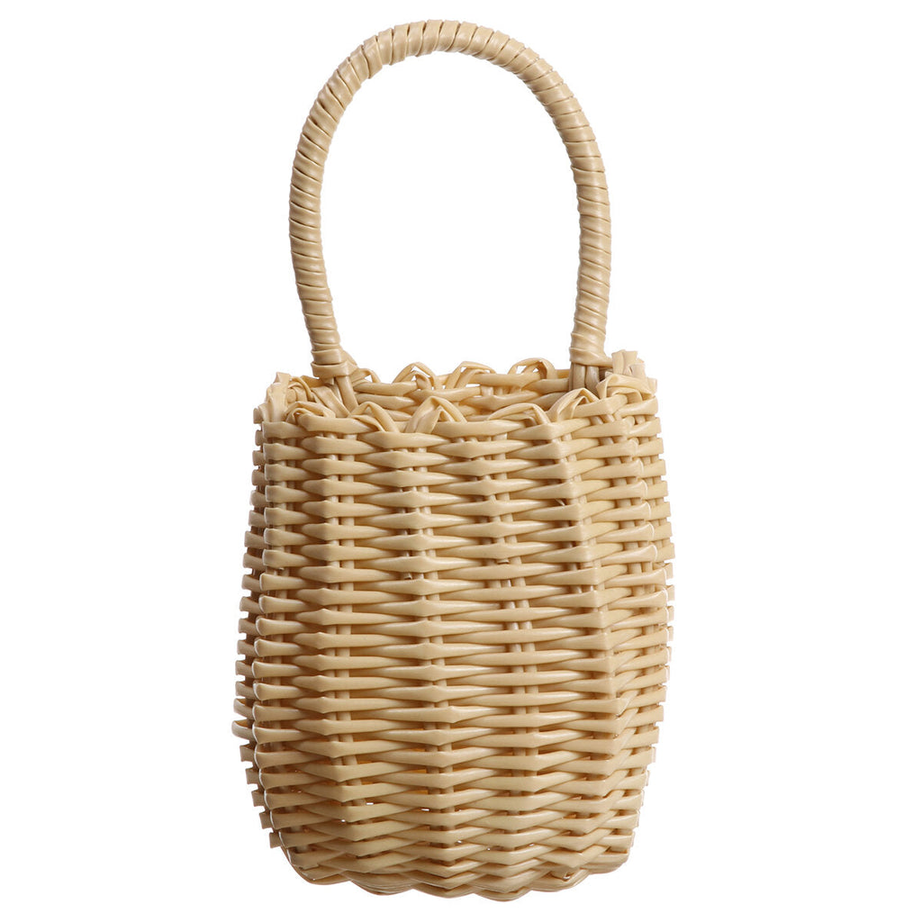 Bicycle Basket Rattan Bike Front Basket Carrying Shopping Stuff Pets Fruits Storage Case For Cycling