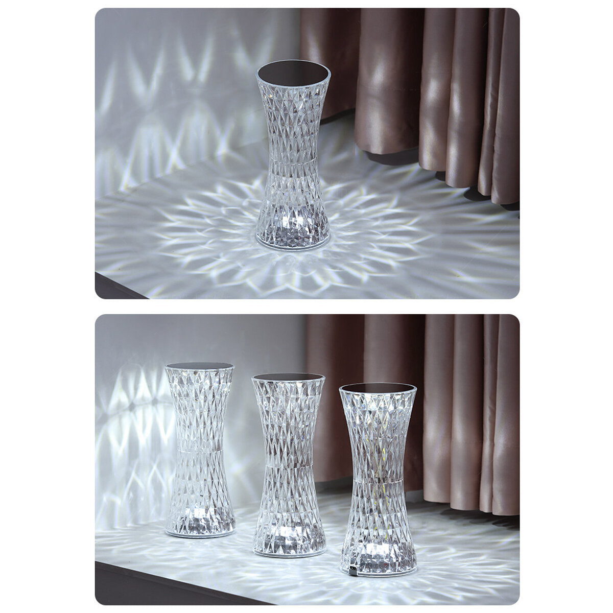 Atmosphere Light Touch Sensor USB Charging Acrylic Lamp Bar Light Restaurant Table Lamps Romantic Nightlight