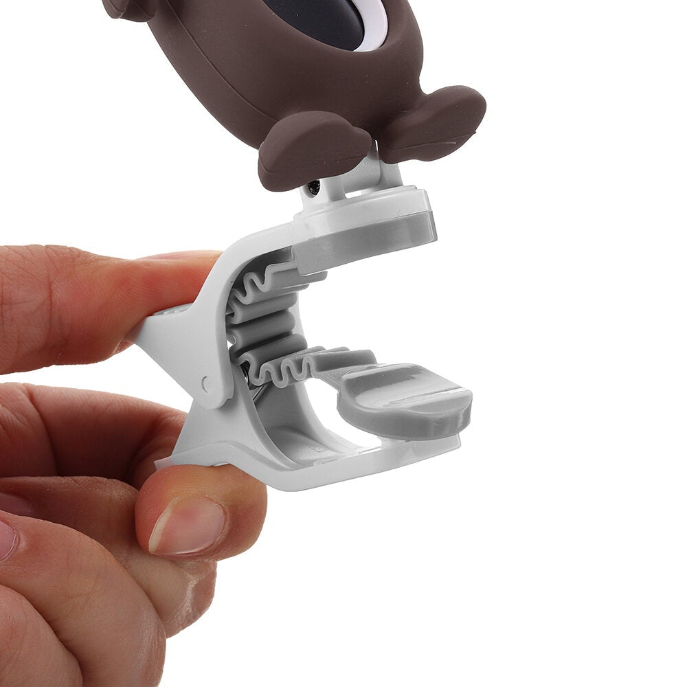 Cartoon ELK Shape LCD Display Rotatable Clip-on Digital Tuner for Erhu / Guzheng / Pipa / Guitar / Bass / Violin / Ukulele
