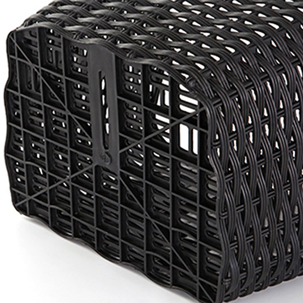 Portable Wicker Bicycle Bike Basket Plastic Shopping Basket Folk Craftsmanship Bicycle Storage Basket Gifts Camping Bicycle Basket