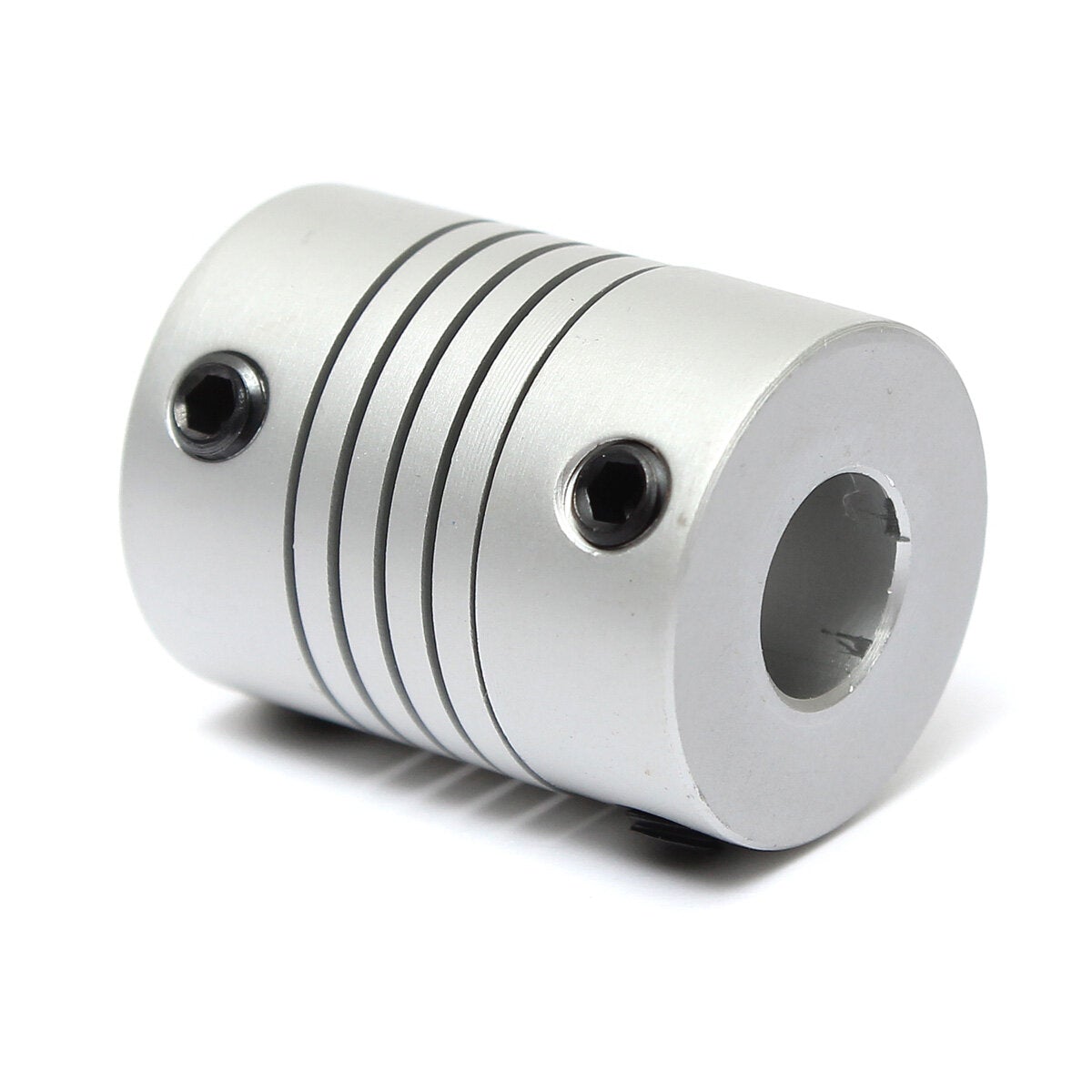 8mm x 10mm Aluminum Flexible Shaft Coupling OD19mm x L25mm CNC Stepper Motor Coupler Connector