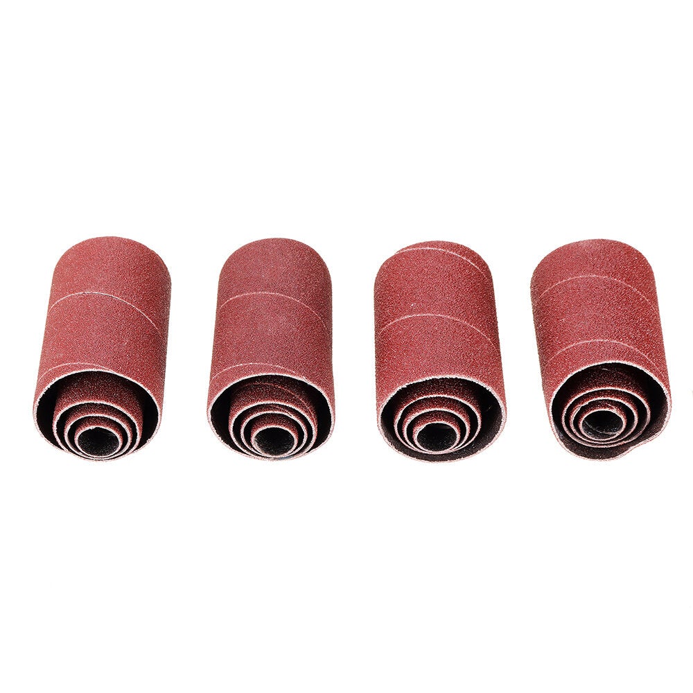 20Pcs/Set 80/120 Grit Sanding Drum Kit Drum Rubber Mandrels for Drill Press wood working Kit