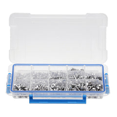 480Pcs M4 M5 M6 Torx Screw Pan&Flat Head 304 Stainless Steel Bolt Assortment