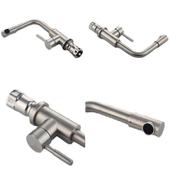 Stainless Steel Sink Faucet Kitchen Single Hole Hot And Cold Water Mixer Tap