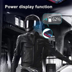 Bluetooth 5.0 Headset Single Helmet Moto Earphone With Micro Waterproof LED Motorcycle Cycling Wireless Headphone for Calling Music