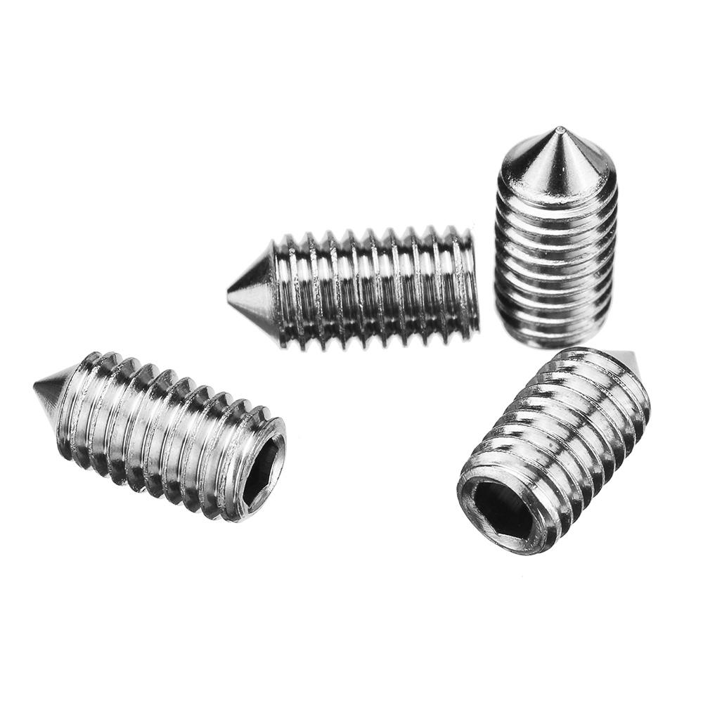 M3/M4/M5 300Pcs Allen Hex Socket Set Grub Screw Cone Point 3-10mm Assortment Kit