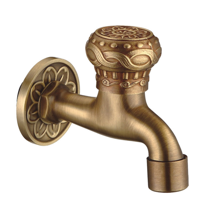 1/2 Inch Copper Washing Machine Faucet Mop Pool Sink Tap Wall Mounted Single Handle Garden Bathroom Basin Faucet