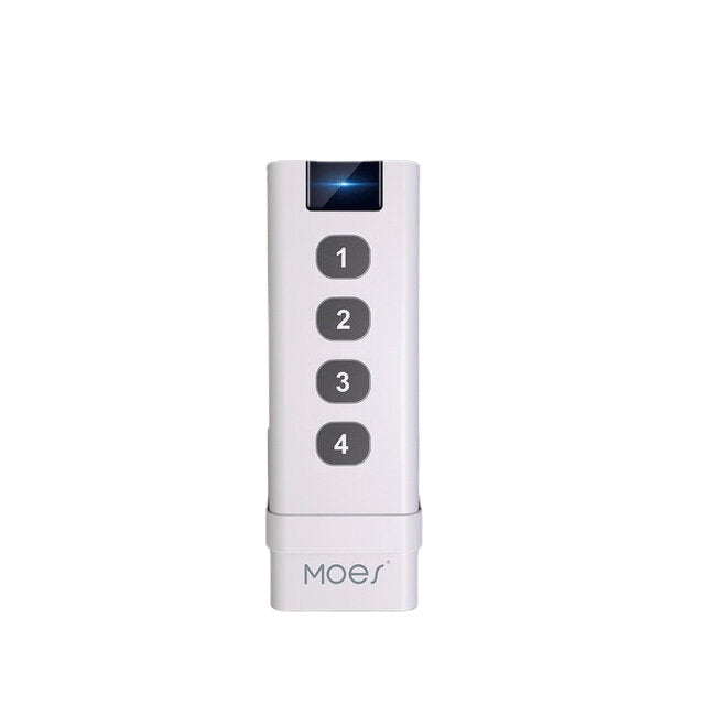 Smart Home Wireless Scene Switch 4 Gang Remote Portable Tuya ZB Hub Required No Limit to Control Devices