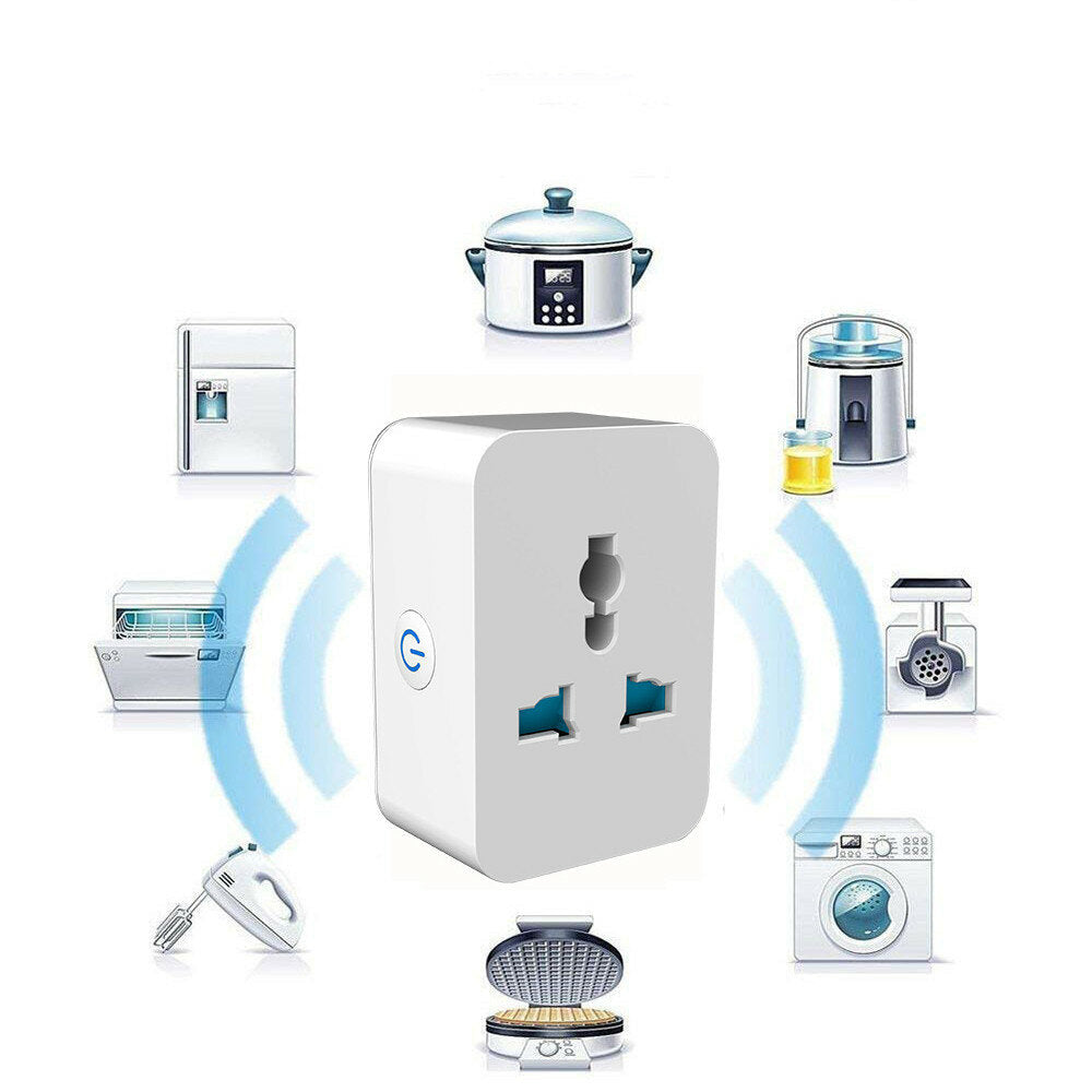 Wifi Bluetooth Socket 10A 15A Switch Plug APP Control Timing Function Power Saving Remind Smart Sensor