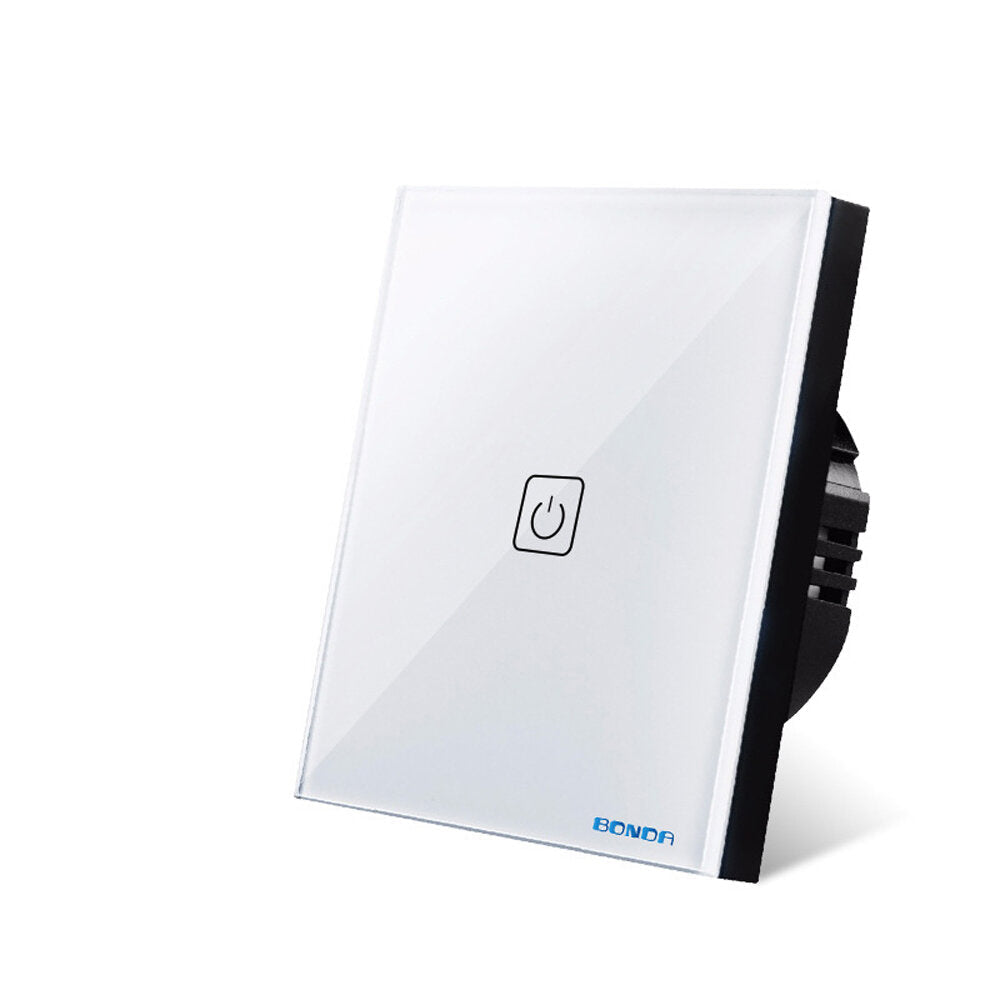 Smart Wall Touch Switch Type 86 1/2/3 Way RF433 Wireless Remote Control Switch Touch Screen