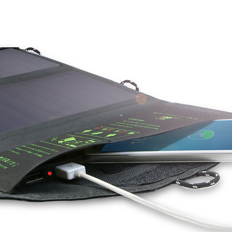 5V 14W Foldable Solar Charger Dual USB Port Outdoor Solar Panel Charger for iPhone Huawei Phonoes