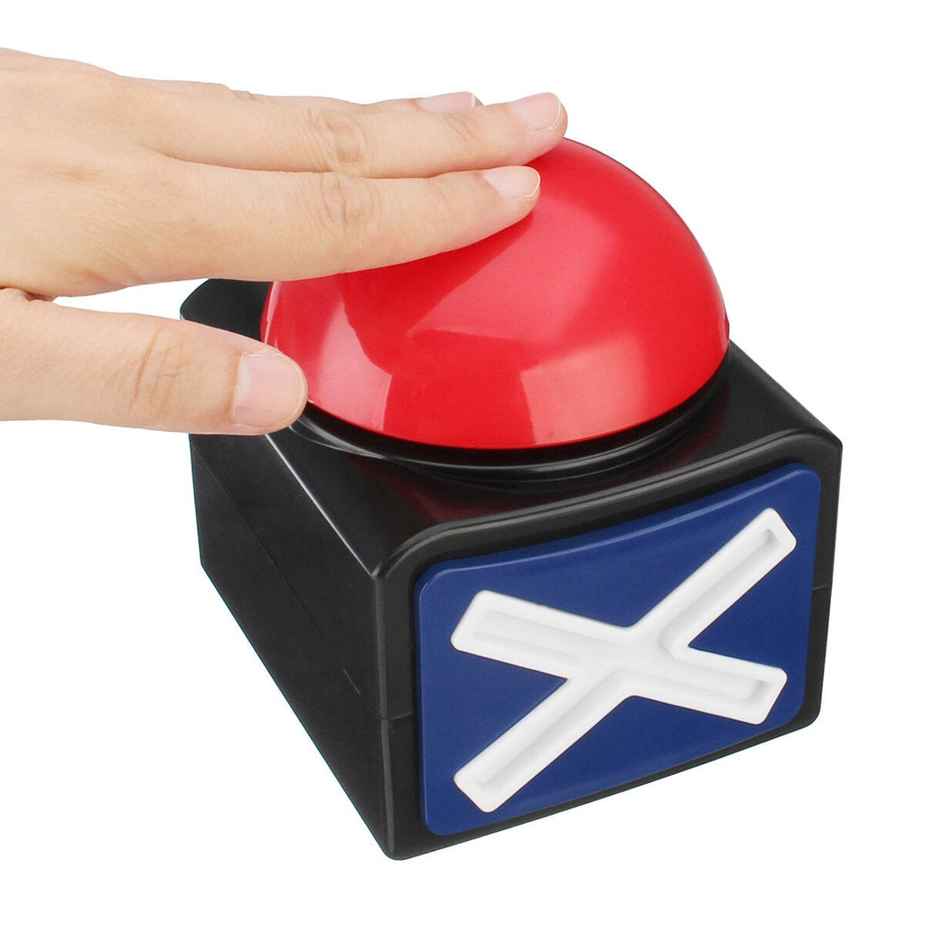 Buzzer Alarm Push Button Lottery Trivia Quiz Game Red Light With Sound