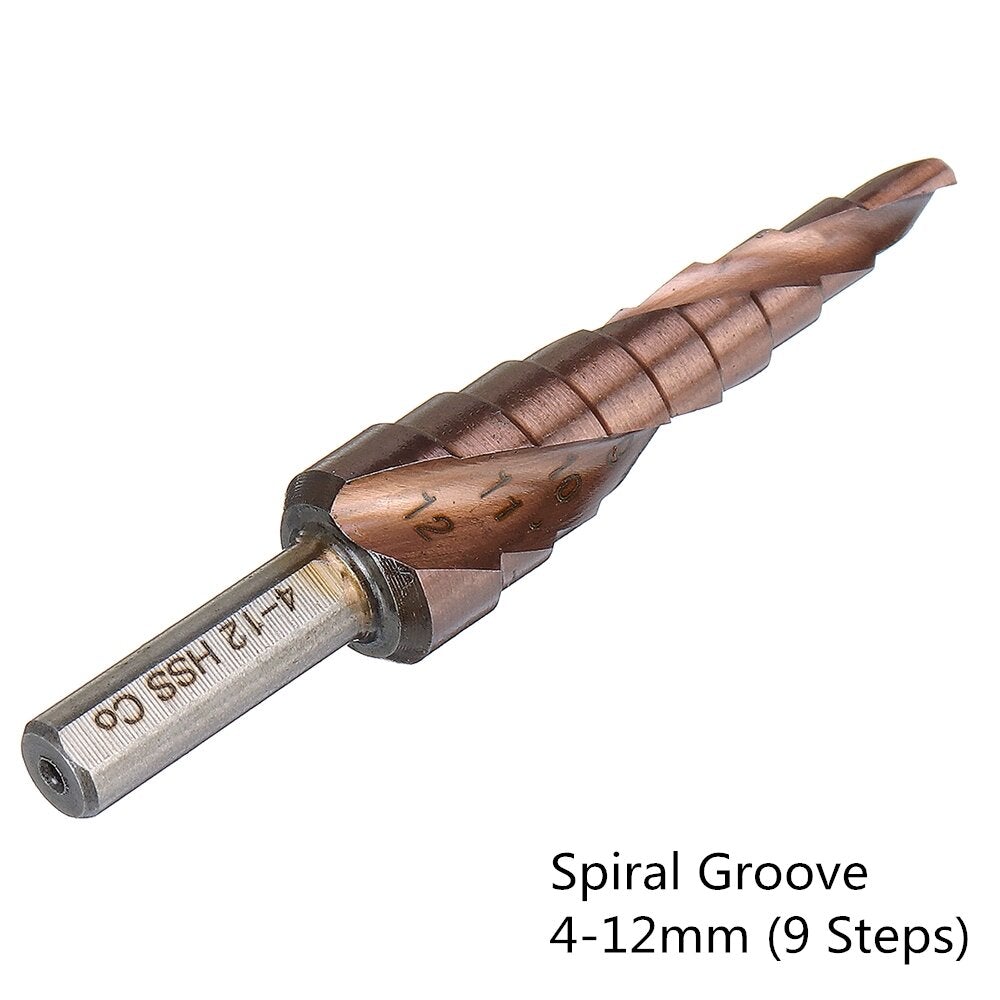 M35 Cobalt Step 4-12/4-20/4-32mm HSS Drill Bits Triangle Shank