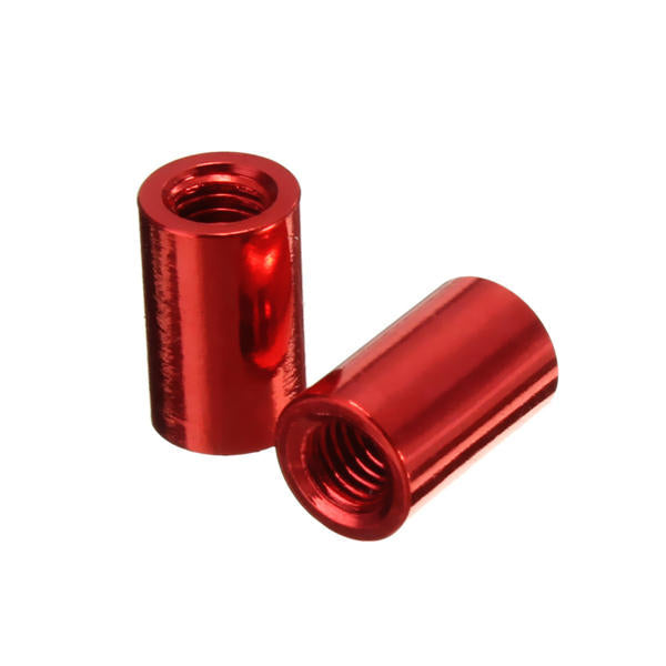 M3AR1 M3 Aluminum Alloy Standoff Studs 8-35mm Red Round PCB Board Spacers Standoffs 10pcs