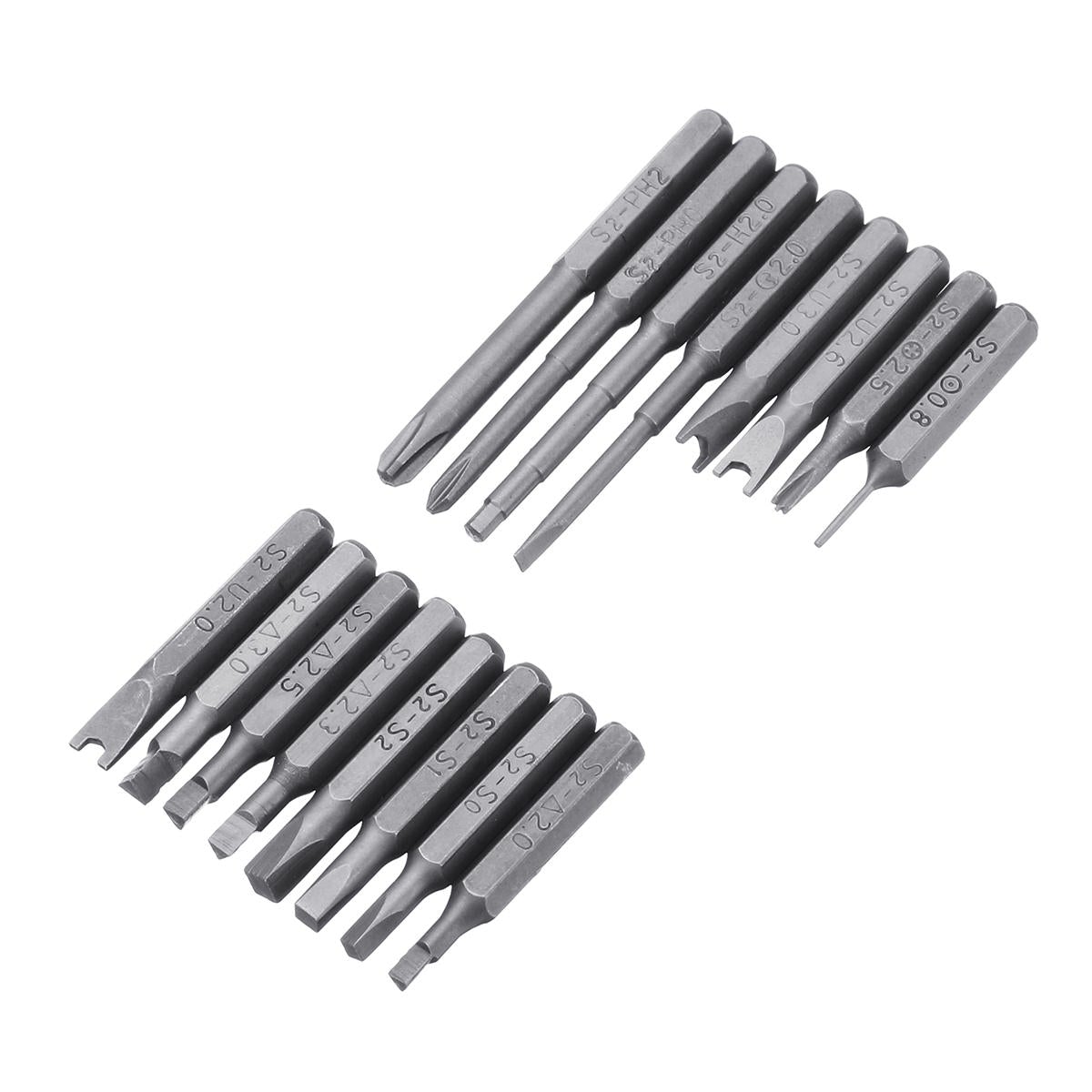56pcs Screwdriver Bit Set Alloy Steel Screwdriver Accessories Hex Shank Screwdriver Bits