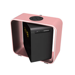 USB Charging LED BT/TF/FM Bluetooth Speaker 360 Rotation Radio Alarm Clock