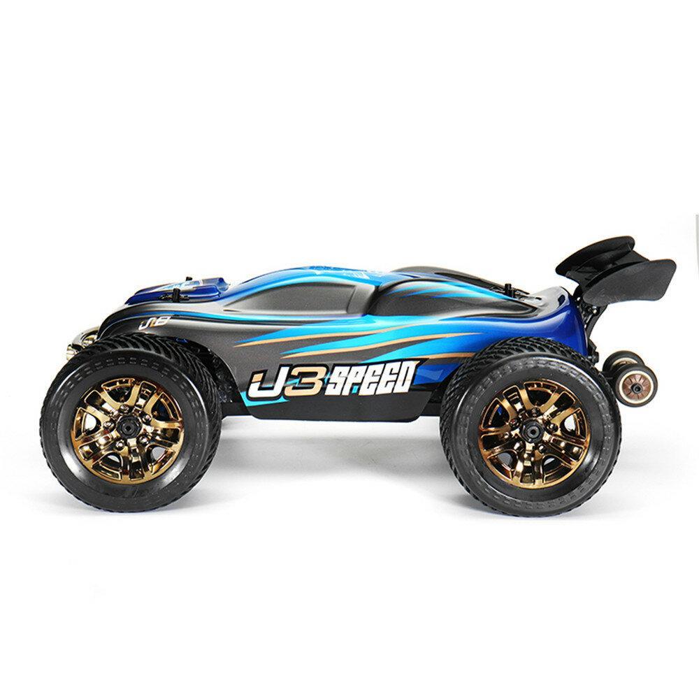 Speed w/ 2 Battery 120A Upgraded 1/10 2.4G 4WD Truggy RC Car Truck Vehicles RTR Model