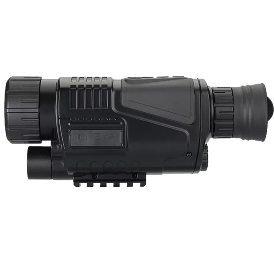 Outdoor 200m Range HD Infrared Digital Night Vision Hunting Monocular with 5X Optical Zoom Photo Video Recording Function Support AV Output