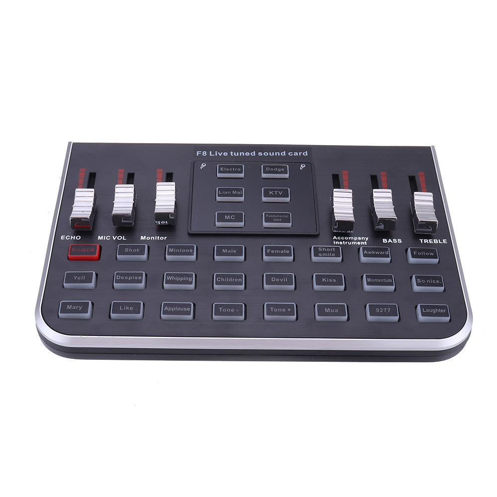 Modes Studio Audio Mixer Microphone Webcast Entertainment Streamer Live Sound Card for Phone Computer PC