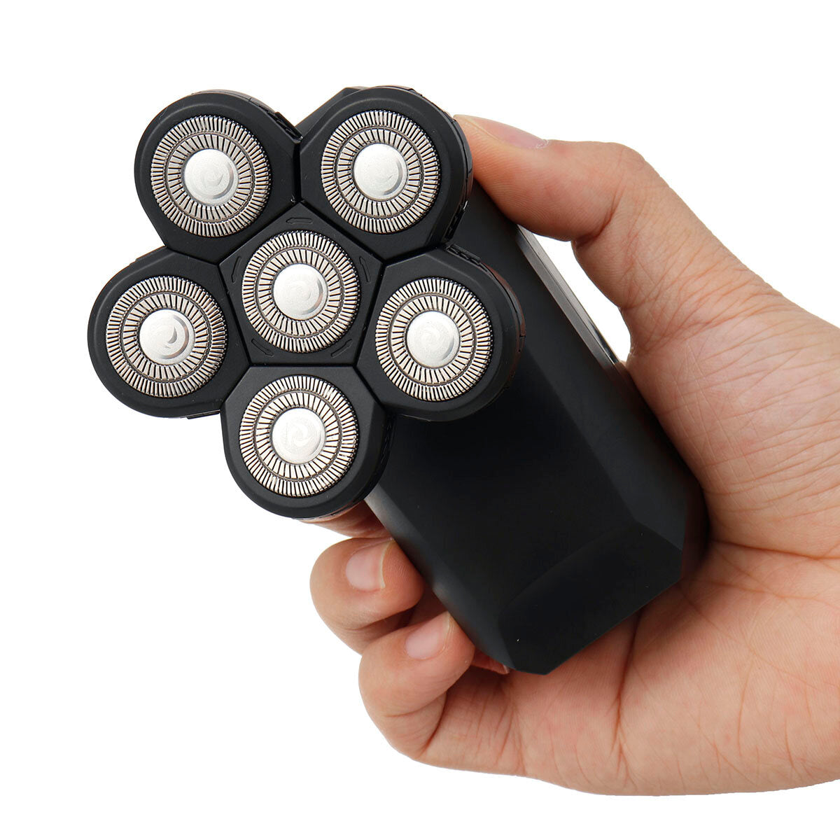 5 IN 1 6D Rotary Electric Shaver USB Rechargeable Bald Head Shaver IPX7 Waterproof LED Display