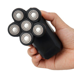 5 IN 1 6D Rotary Electric Shaver USB Rechargeable Bald Head Shaver IPX7 Waterproof LED Display
