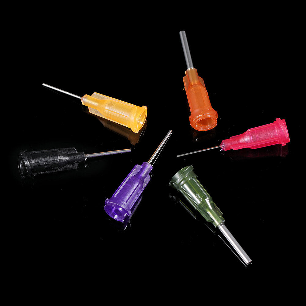 19Pcs/Set American Dispensing Needle with Connector Adapter Blunt Tip TT Tip Syringe Needles Cap for Refilling and Measuring Liquids Glue Applicator