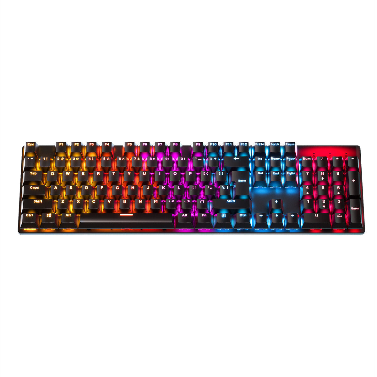 Mechanical Gaming Keyboard 104 Keys XA Profile PBT Double-shot Molding Keycaps Blue Switch RGB Backlit USB Wired Keyboard