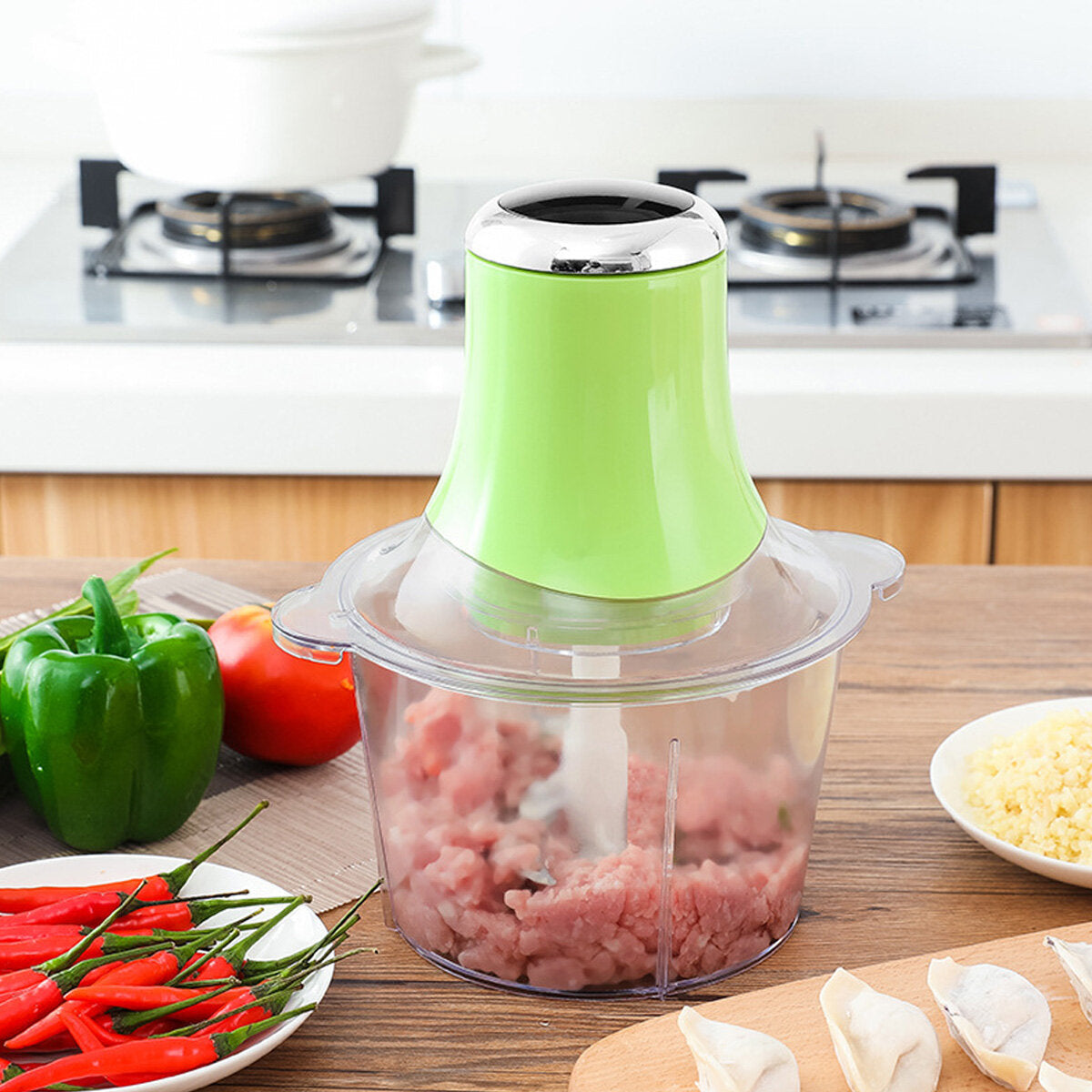 Multifunction Electric Meat Grinder Garlic Fruit Food Mix Chopper Blender Mincer EU Plug