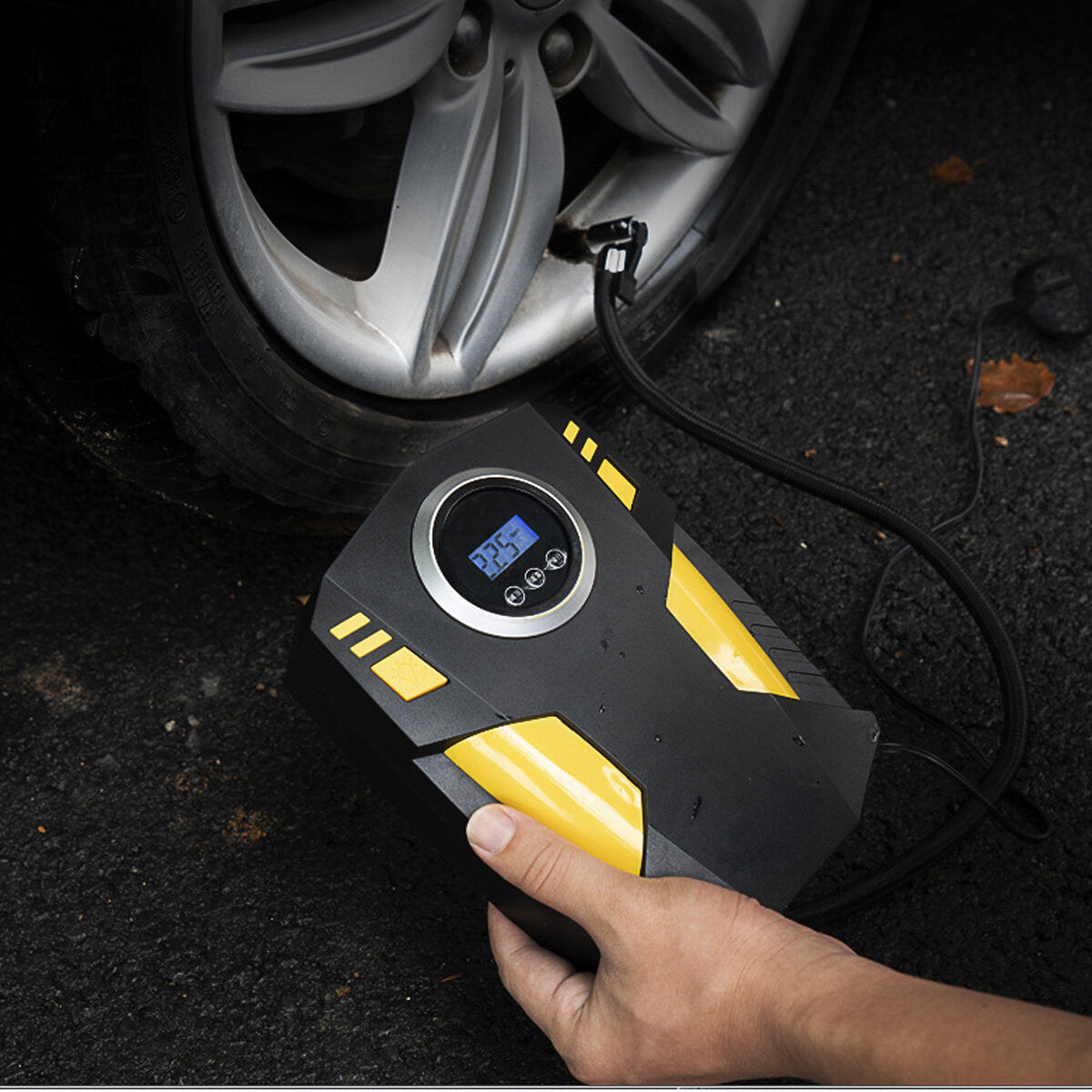 150PSI Tire Inflator Air Pump Compressor Electric Portable Auto 12V For Motorcycle Car RV SUV ATV Truck