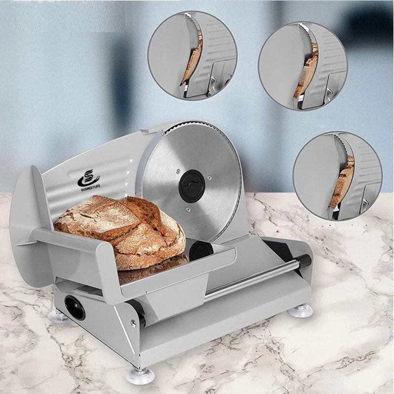 Automatic Multifunctional Slicer 200W 220V~50Hz Adjustable Slice Thickness Wear-resistant for Kitchen