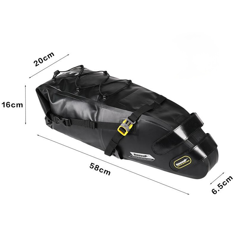 Bike Saddle Waterproof Tail Rear Bag Reflective MTB Trunk Pannier