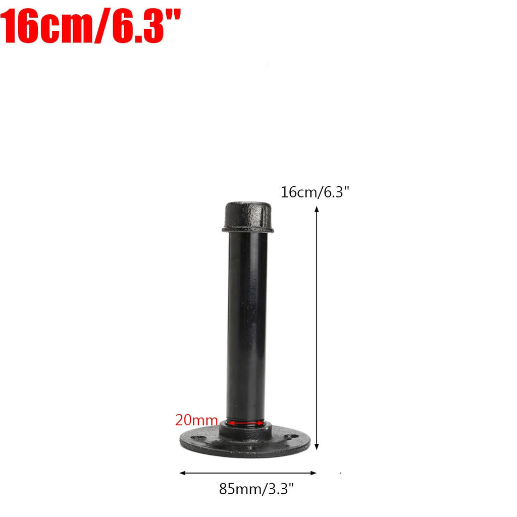 Industrial Iron Pipe Shelf Bracket Rustic Wall Mount DIY Shelving Furniture 3 Sizes