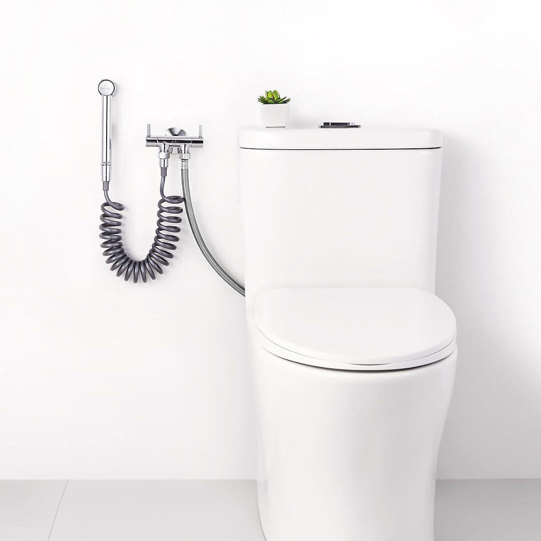 ABS Bathroom Handheld Bidet Sprayer Portable Toilet Shower Head Set Personal Hygiene w/ 3m PC Retractable Hose