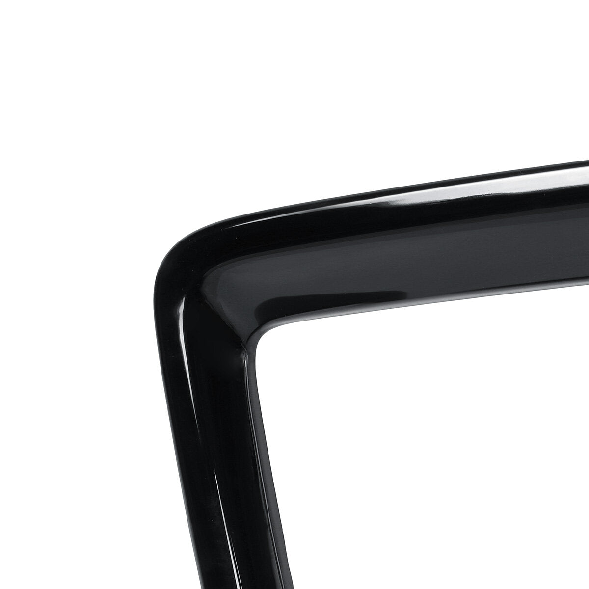 Glossy Black Front Grill Outline Trim Cover Overlay