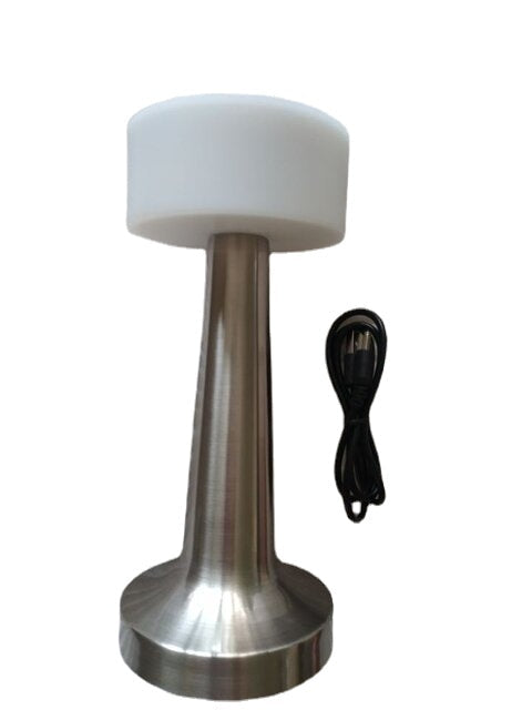 LED Touch Sensor Lamp Rechargeable Portable Night Light for Restaurant Cafe Outdoor Table Lamps Bedside Decor Atmosphere Lights