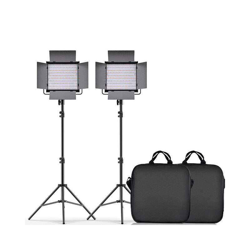 Bi-color 2 Set LED Video Light Kit Professional Camera Light Dimmable Fill Light Video with Tripod and Bag
