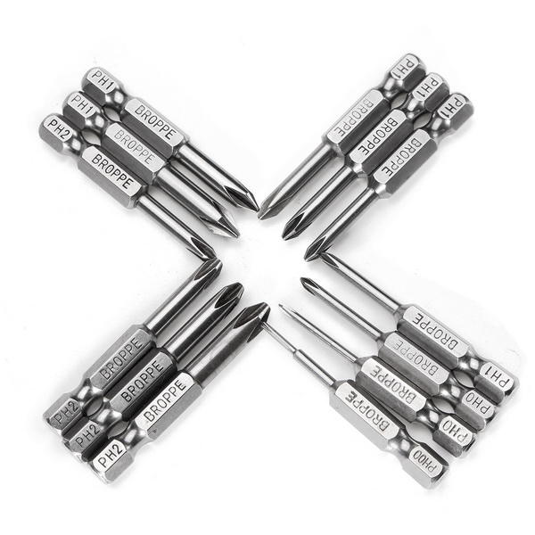 13pcs 50mm Magnetic Long Hex Shank Cross Head Screwdriver Bits