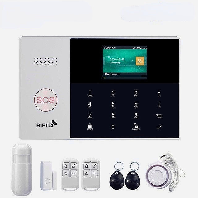 WIFI Alarm System Card APP Remote Control Wireless Home Security Smart Home Alarm Kits