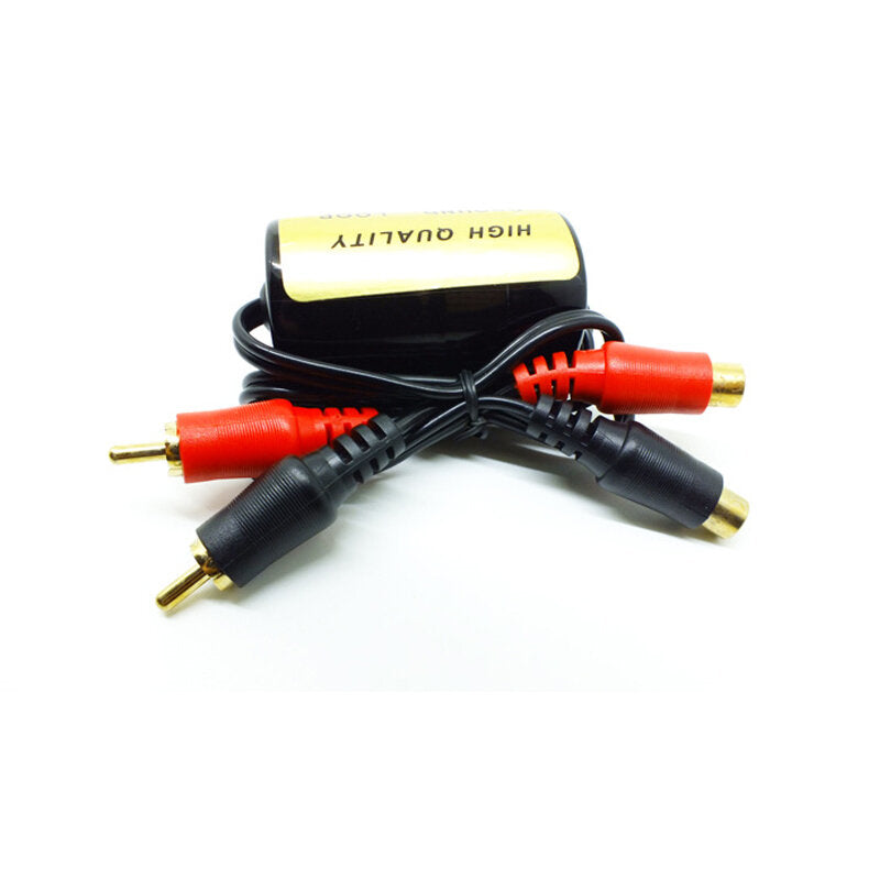 RCA Car Amplifier Audio Filter Male And Female Connector Noise Filter Car Audio Modification