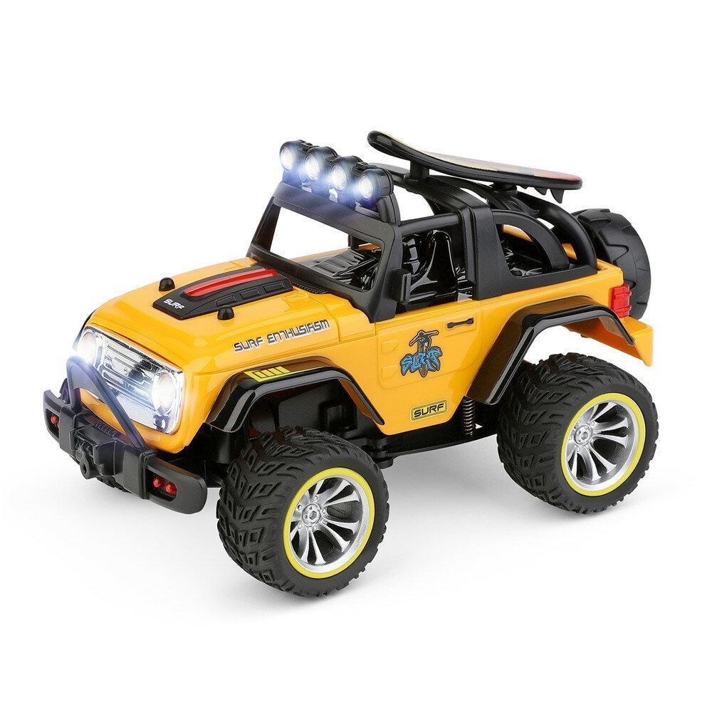 2.4G 1/32 2WD Mini RC Car Off Road Vehicle Models W/ Light Children Toy