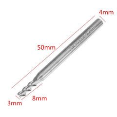 10pcs 3mm HRC58 3 Flutes End Mill Cutter Tungsten Carbide CNC Milling Cutter Tool for Aluminum