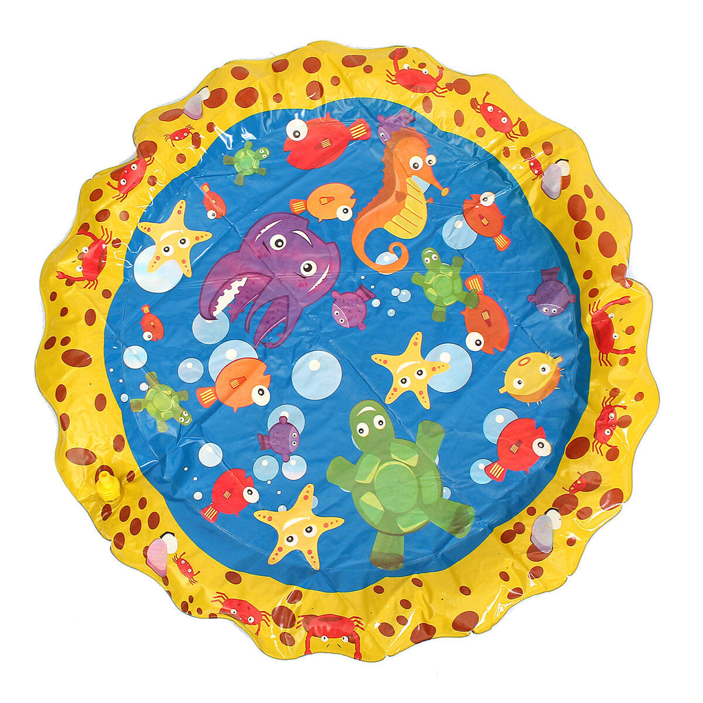 Inflatable Splash Water Mat Sprinkle Splash Play Mat Fun Summer Spray ToysInflatable Pad Outdoor Water Toys for Kids