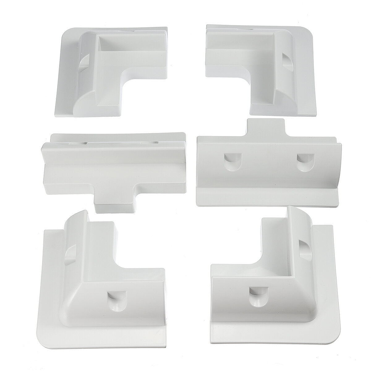 6pcs Solar Panel ABS Corner Cable Mounting Corner Bracket Roof Mount