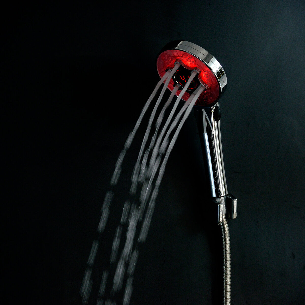 3 Color LED Shower Head Digital LCD Display Temperature Control Shower Head