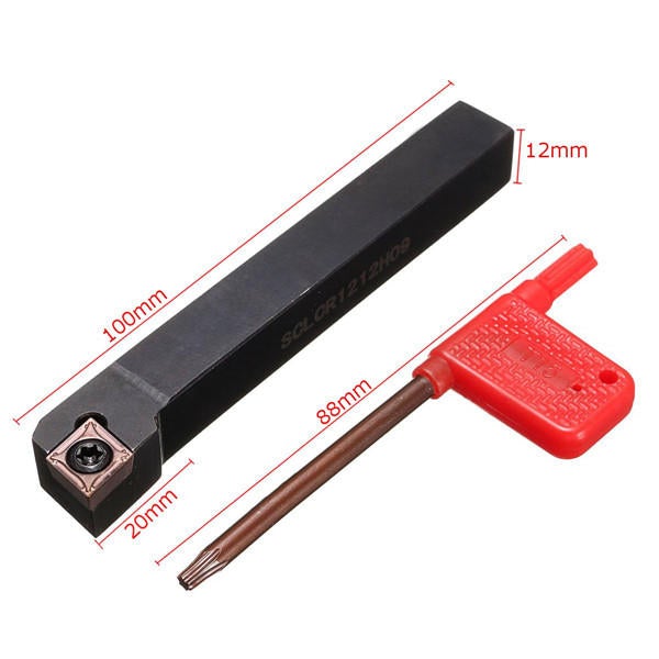 Turning Tool Holder CNC Lathe Tool Cutter With 10pcs CCMT09T304-PM Inserts