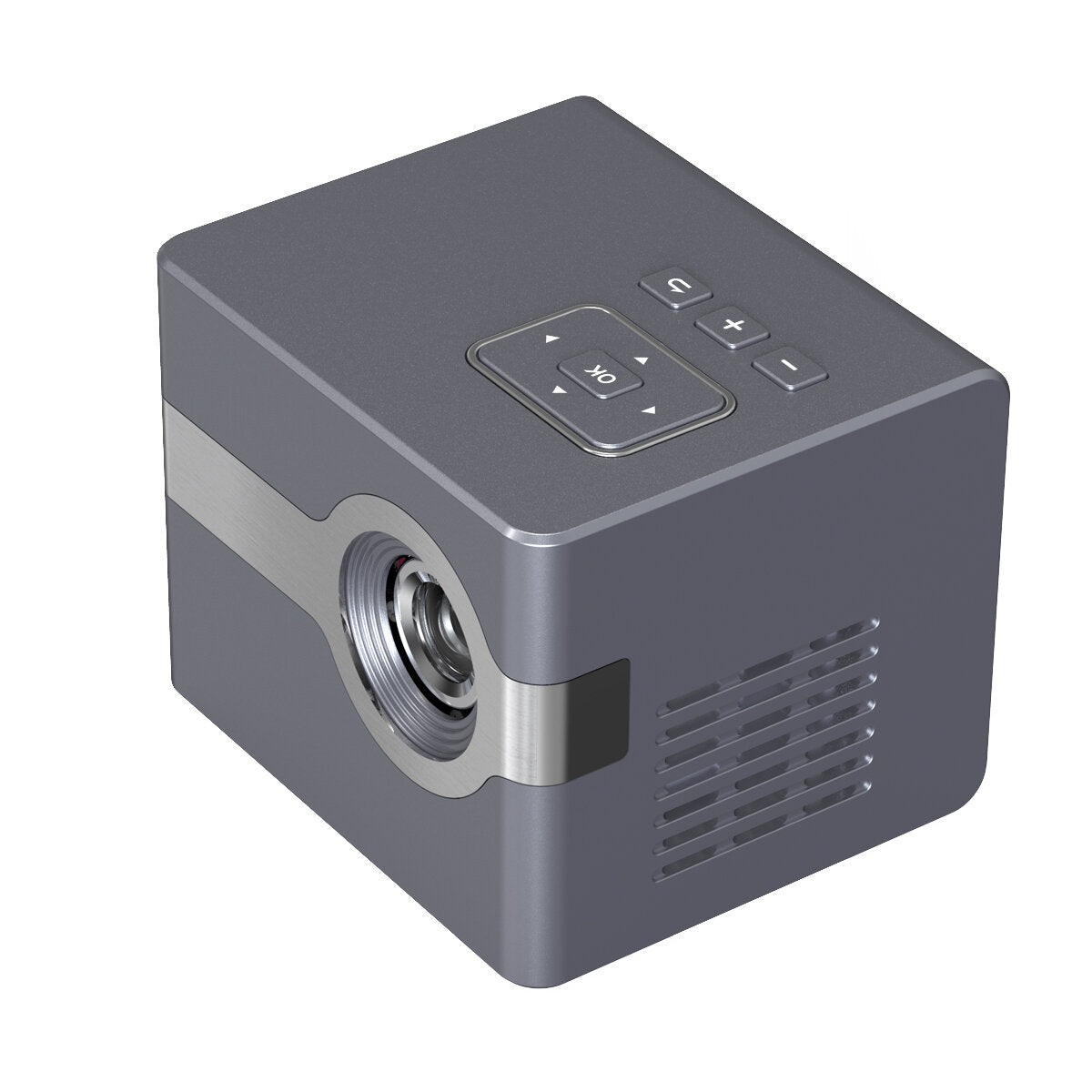 Mini DLP LED Projector 50ANSI Lumens 1080P Supported 120-Inch Size Multimedia Compatibility Mini Home Theater Outdoor Movie