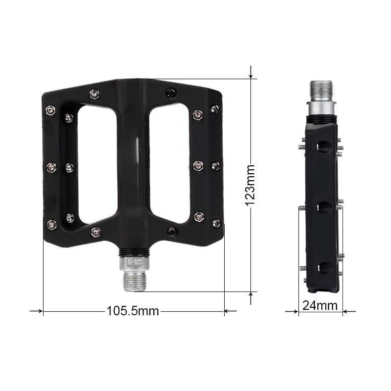 Mountain Bike Pedals Nylon Fiber Bearing Pedals Oudoor Cycling Antiskid Bike Pedals