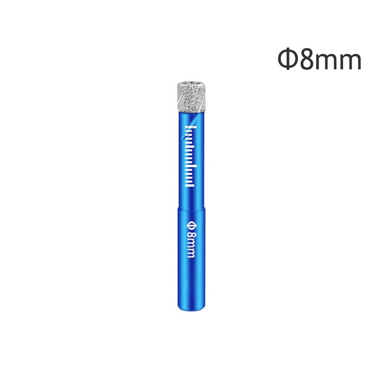 5Pcs 6-16mm Durable Diamond Coated Core Drill Bit Dry Drilling For Glass Marble Granite Quartz Porcelain Ceramics